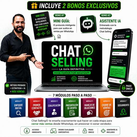 Exclusivo Prepagas - Chat Selling: La guía definitiva para dominar las ventas por WhatsApp